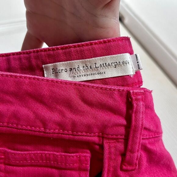 Anthropologie Pilcro Mid Rise Skinny Jeans in Pink - Picture 9 of 10